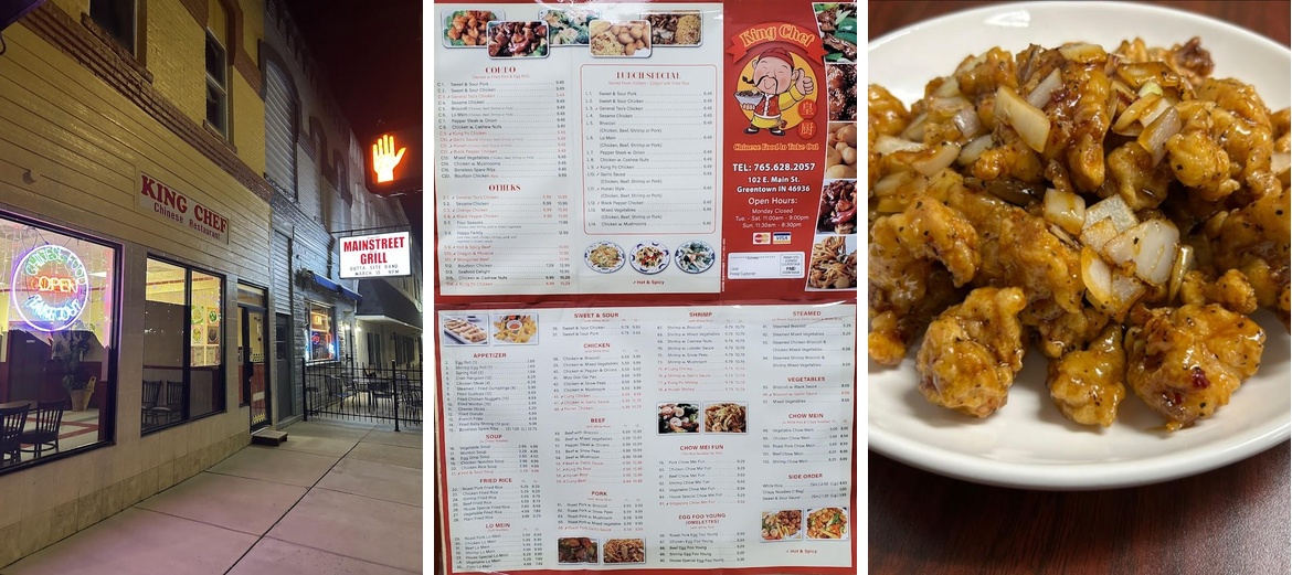 King Chef Menu